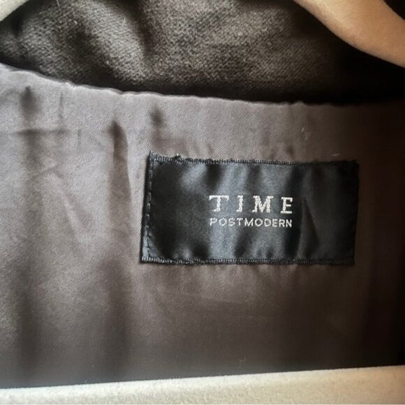 Time Duck Feather Down Puffer Jacket Mid Length Black Size M - Picture 9 of 13